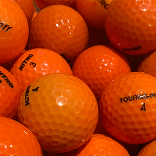 Assorted Orange Mix Used Golf Balls - The Golf Ball Company