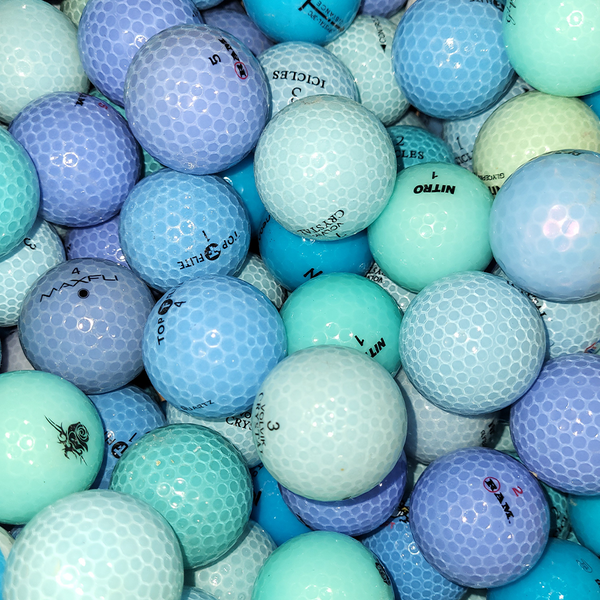 Assorted Blue Crystal Mix Used Golf Balls - The Golf Ball Company
