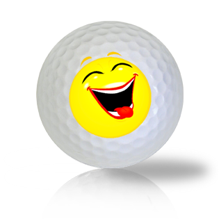Laughing Heartily Emoticon Golf Balls Used Golf Balls - The Golf Ball Company