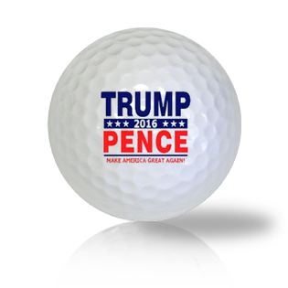 Donald Trump and Mike Pence Campaign Golf Balls Used Golf Balls - The Golf Ball Company