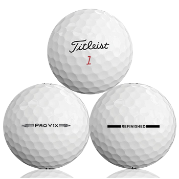 Titleist Pro V1X Refinished (Straight Line) Used Golf Balls - The Golf Ball Company