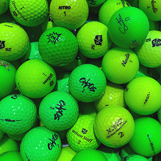 Assorted Green Mix Used Golf Balls - The Golf Ball Company