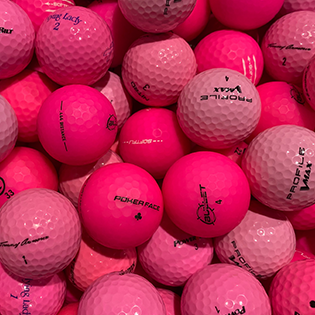 Bulk Assorted Pink Mix Used Golf Balls - The Golf Ball Company