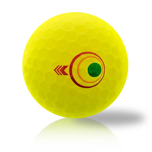 Custom Bridgestone e12 Straight Mindset Matte Yellow 2025 Used Golf Balls - Foundgolfballs.com