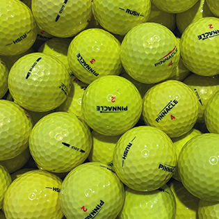 Custom Pinnacle Yellow Mix Used Golf Balls - The Golf Ball Company