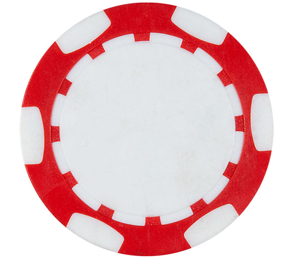 Classic Personalized Poker Chips - Red - The Golf Ball Company