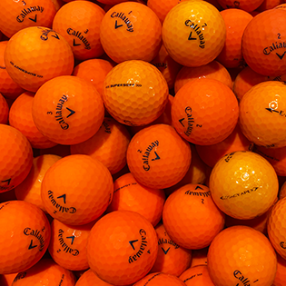 Custom Assorted Orange Mix Used Golf Balls - The Golf Ball Company