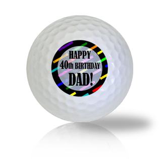 Dad's 40th Birthday Golf Balls Used Golf Balls - The Golf Ball Company
