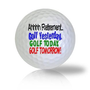 Ahhh... Retirement! Golf Balls Used Golf Balls - The Golf Ball Company