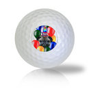 Birthday Pug in Balloons Golf Balls Used Golf Balls - The Golf Ball Company