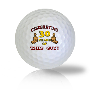 Happy 30th Birthday Golf Balls Used Golf Balls - The Golf Ball Company