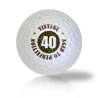 Happy 40th Birthday Golf Balls Used Golf Balls - The Golf Ball Company