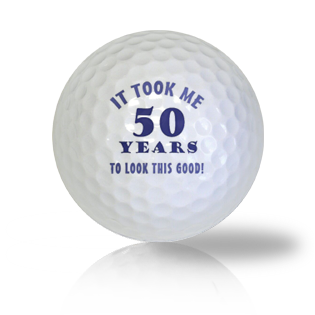 Happy 50th Birthday Golf Balls Used Golf Balls - The Golf Ball Company