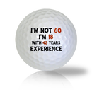 Happy 60th Birthday Golf Balls Used Golf Balls - The Golf Ball Company