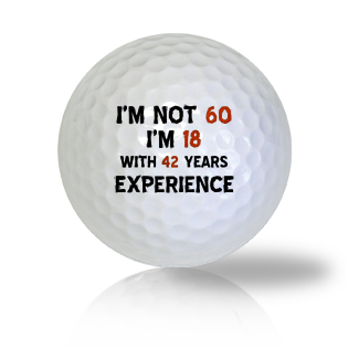 Happy 60th Birthday Golf Balls Used Golf Balls - The Golf Ball Company