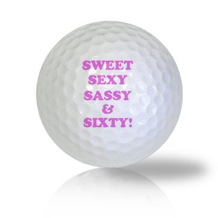 Happy 60th Birthday Golf Balls Used Golf Balls - The Golf Ball Company