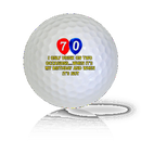 Happy 70th Birthday Golf Balls Used Golf Balls - The Golf Ball Company