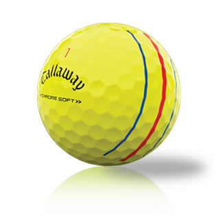 Callaway Chrome Soft Triple Track Yellow 2022 Used Golf Balls - The Golf Ball Company