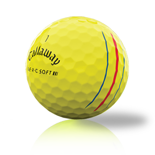 Custom Callaway ERC Soft Triple Track Yellow 2023 Used Golf Balls - The Golf Ball Company