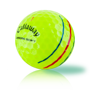 Custom Callaway Chrome Soft Triple Track Yellow Used Golf Balls - The Golf Ball Company