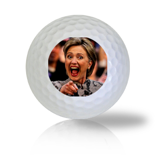 Hillary Clinton Laughing & Pointing Golf Balls Used Golf Balls - The Golf Ball Company