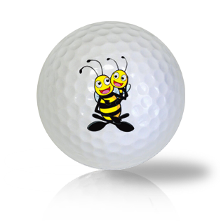 Cute Hugging Bees Golf Balls Used Golf Balls - The Golf Ball Company