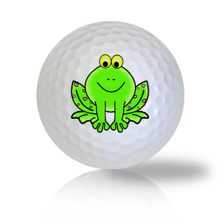 Cute Smiling Frog Golf Balls Used Golf Balls - The Golf Ball Company
