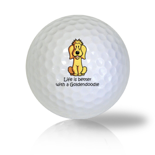 Life Is Better With A GoldenDoodle Golf Balls Used Golf Balls - The Golf Ball Company