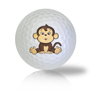 Cute Sitting Monkey Golf Balls Used Golf Balls - The Golf Ball Company