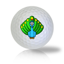 Cute Sitting Peacock Golf Balls Used Golf Balls - The Golf Ball Company