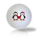 Cute Penguin Couple Golf Balls Used Golf Balls - The Golf Ball Company