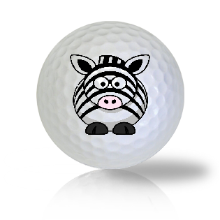 Cute Zebra Standing Golf Balls Used Golf Balls - The Golf Ball Company