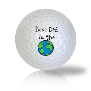 Best Dad In The World Golf Balls Used Golf Balls - The Golf Ball Company