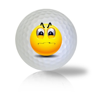 Angry and Frustrated Emoticon Golf Balls Used Golf Balls - The Golf Ball Company