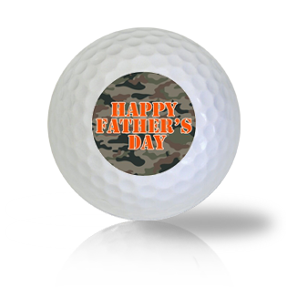 Happy Father's Day Camo Golf Balls Used Golf Balls - The Golf Ball Company