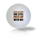 Funny 50 Years Anniversary Golf Balls Used Golf Balls - The Golf Ball Company