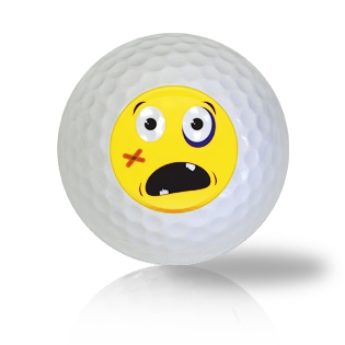 Hard Hurt Emoticon Golf Balls Used Golf Balls - The Golf Ball Company