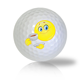 I'm Having Tea, Want Some? Emoticon Golf Balls Used Golf Balls - The Golf Ball Company