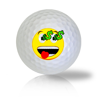 Hard After Money Emoticon Golf Balls Used Golf Balls - The Golf Ball Company