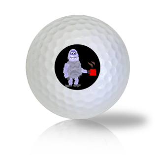 Monster with a Coffee Keeping Warm Funny Golf Balls Used Golf Balls - The Golf Ball Company