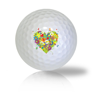 Happy Mother's Day Heart Golf Balls Used Golf Balls - The Golf Ball Company