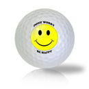 Don't Worry...Be Happy! Emoticon Golf Balls Used Golf Balls - The Golf Ball Company