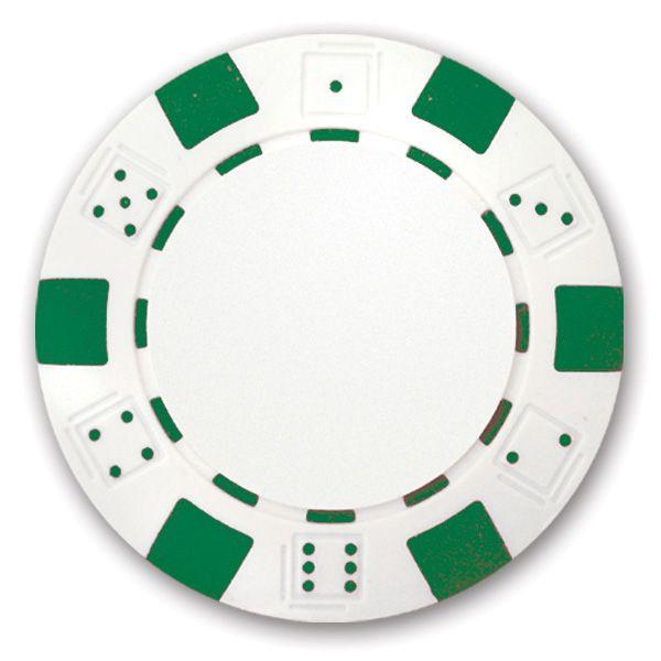 Classic Personalized Poker Chips - Green Used Golf Balls - The Golf Ball Company