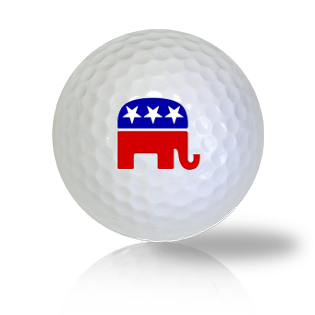 Republican Elephant Golf Balls Used Golf Balls - The Golf Ball Company