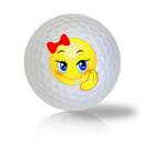 Pretty Girl Emoticon Golf Balls Used Golf Balls - The Golf Ball Company