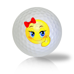 Pretty Girl Emoticon Golf Balls Used Golf Balls - The Golf Ball Company