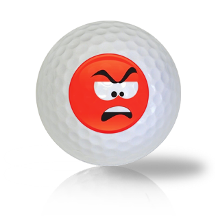 Really Disgusted Emoticon Golf Balls Used Golf Balls - The Golf Ball Company