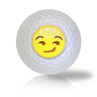 Smirk Emoticon Golf Balls Used Golf Balls - The Golf Ball Company