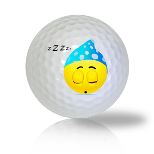 Sweetly Sleeping Emoticon Golf Balls Used Golf Balls - The Golf Ball Company