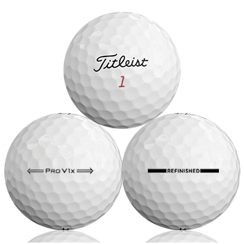 Custom Titleist Pro V1X 2021 Refinished (Straight Line) Used Golf Balls - The Golf Ball Company